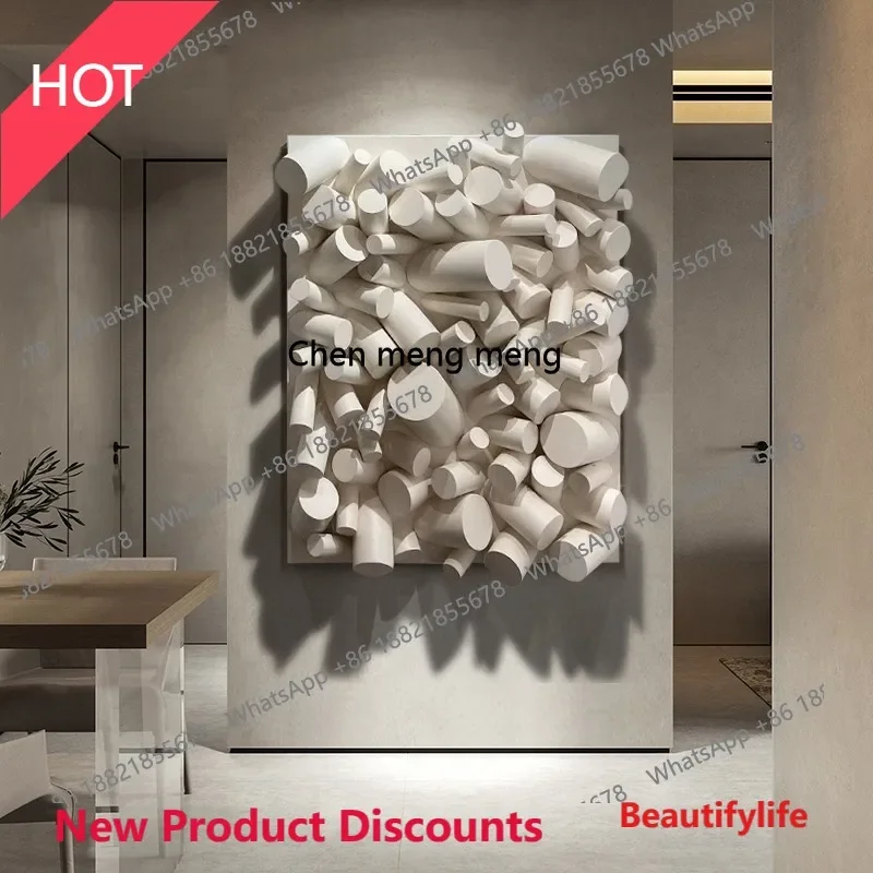P32 Restaurant decorative painting 3d three-dimensional wood handmade installation painting niche creative corridor hanging pain