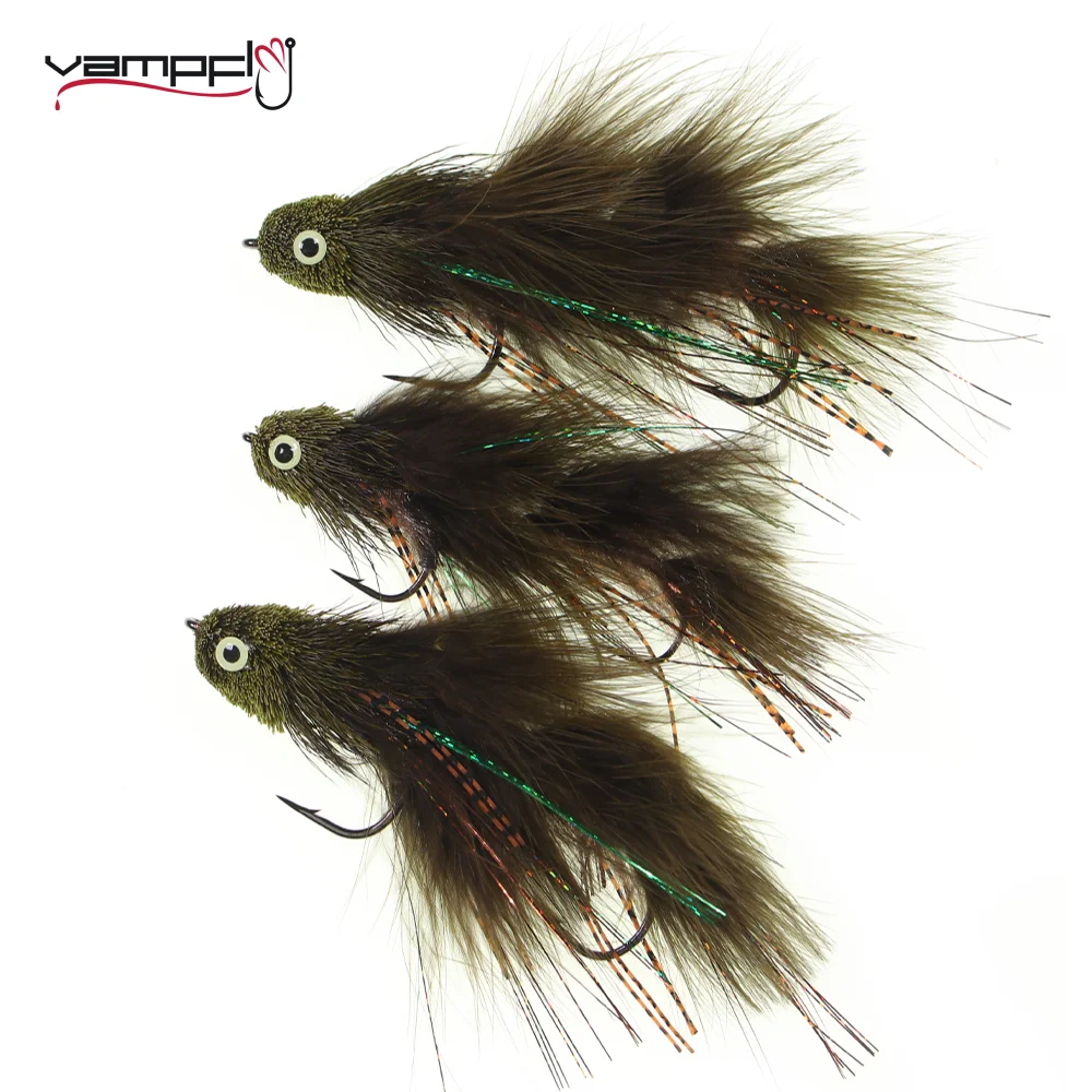 

Vampfly 1pc/2pcs Sex Dungeon Articulated Streamer Deer Hair Bass Bug Poppers Trout Bass Pike Musky Saltwater Fishing Lure Baits