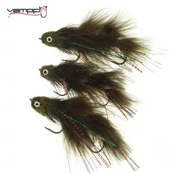 Vampfly 1pc/2pcs Sex Dungeon Articulated Streamer Deer Hair Bass Bug Poppers Trout Bass Pike Musky Saltwater Fishing Lure Baits