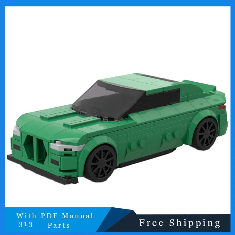 313-pieces-cool-vert-vitesse-voiture-de-sport-technologie-briques-bloc-de-construction-modele-affichage-creatif-jouet-enfants-bricolage-assembler-cadeaux-de-festival