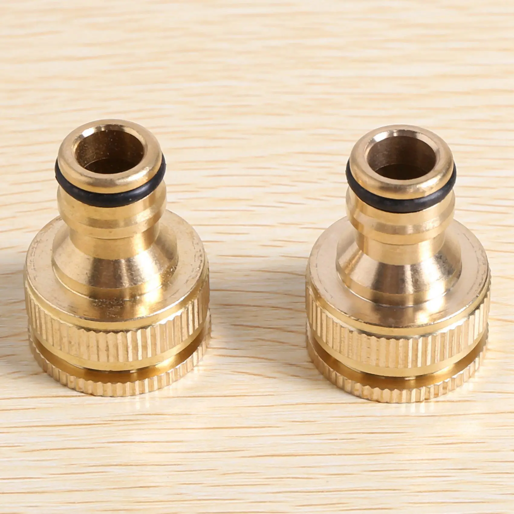 BB-10 حزمة خرطوم حديقة نحاسي/موصل صنبور أنبوب خرطوم 1/2 بوصة و 3/4 بوصة 2 في 1 محول صنبور ملولب أنثى