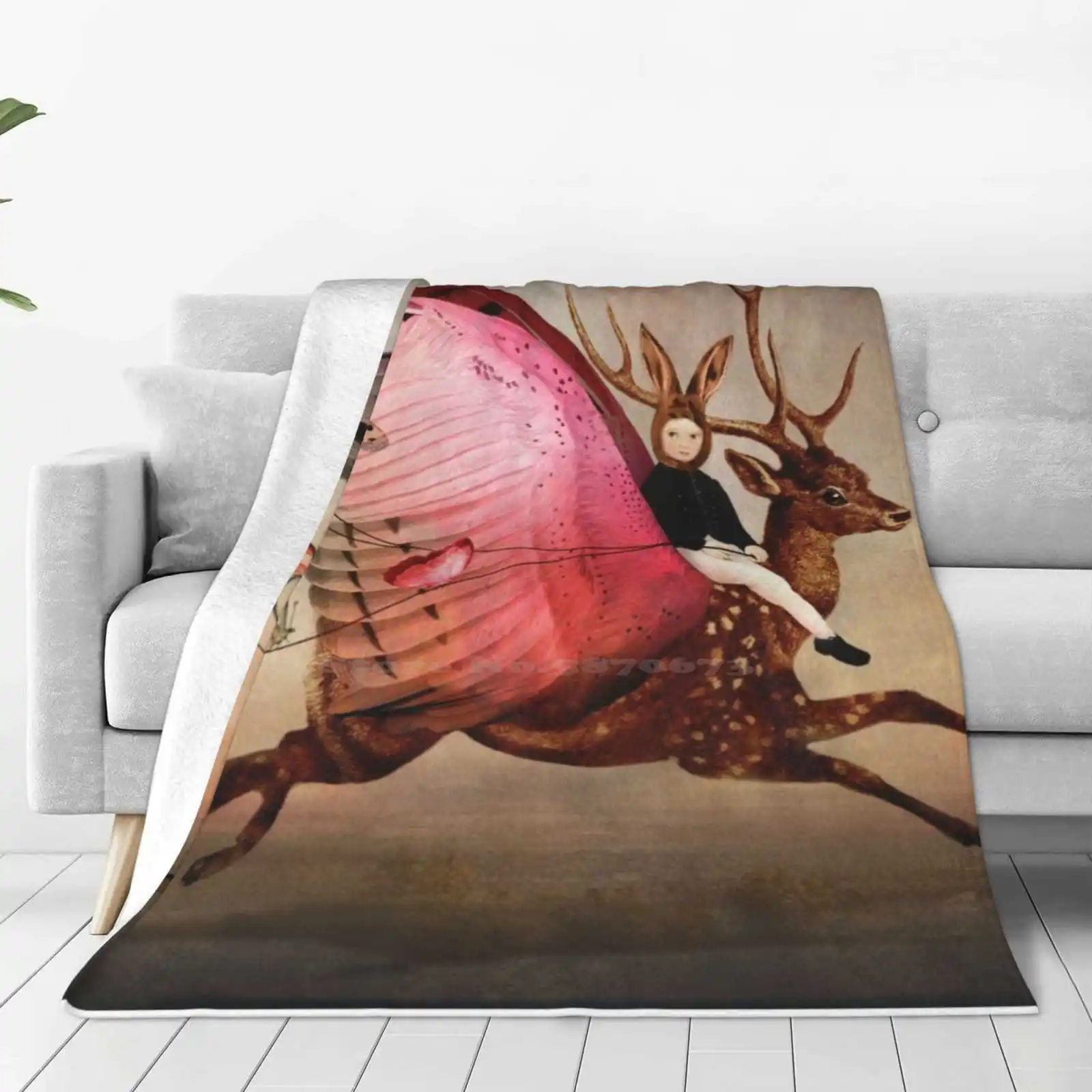 Enjoy The Ride New Selling Custom Print Flannel Soft Blanket