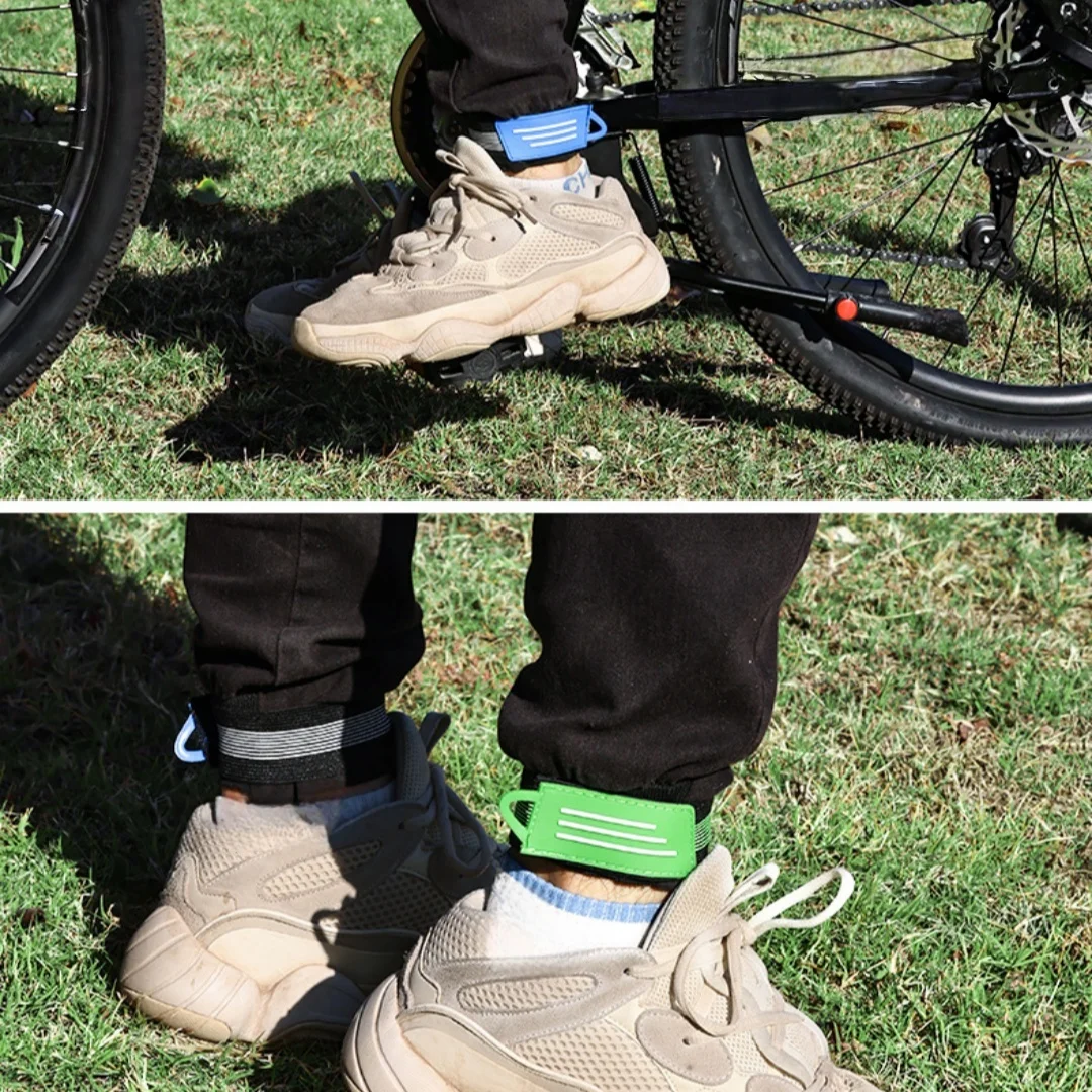 1 Piece of Randomly Colored Mountain Bike Leg Strap, 1 Piece of Leg Tie Strap, Cycling Leg Strap