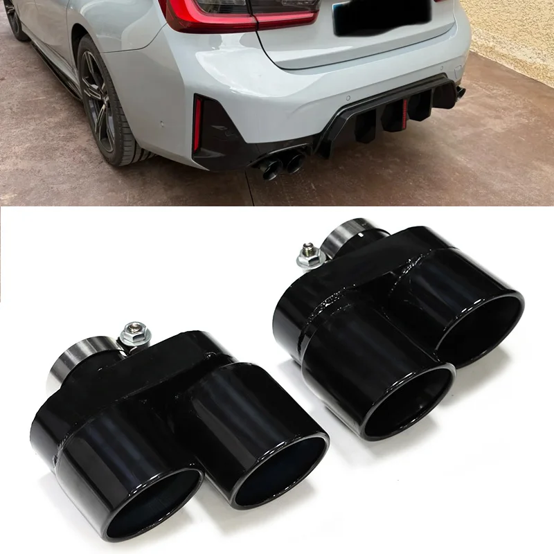 

Quad M Performance Carbon Fiber Exhaust Tip For BMW G20 G21 330i 320d 330d 330e Muffler Tip Nozzle Exhaust Pipe Tailpipe