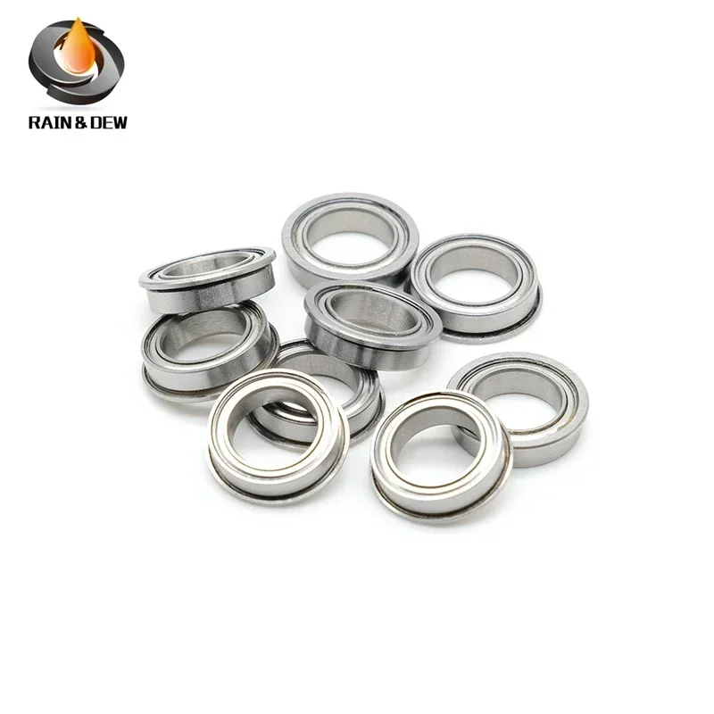 SF6900ZZ Flange Bearing 10x22x6 mm 10PCS Double Shielded Stainless Steel Flanged SF6900 Z ZZ Ball Bearings SF6900Z