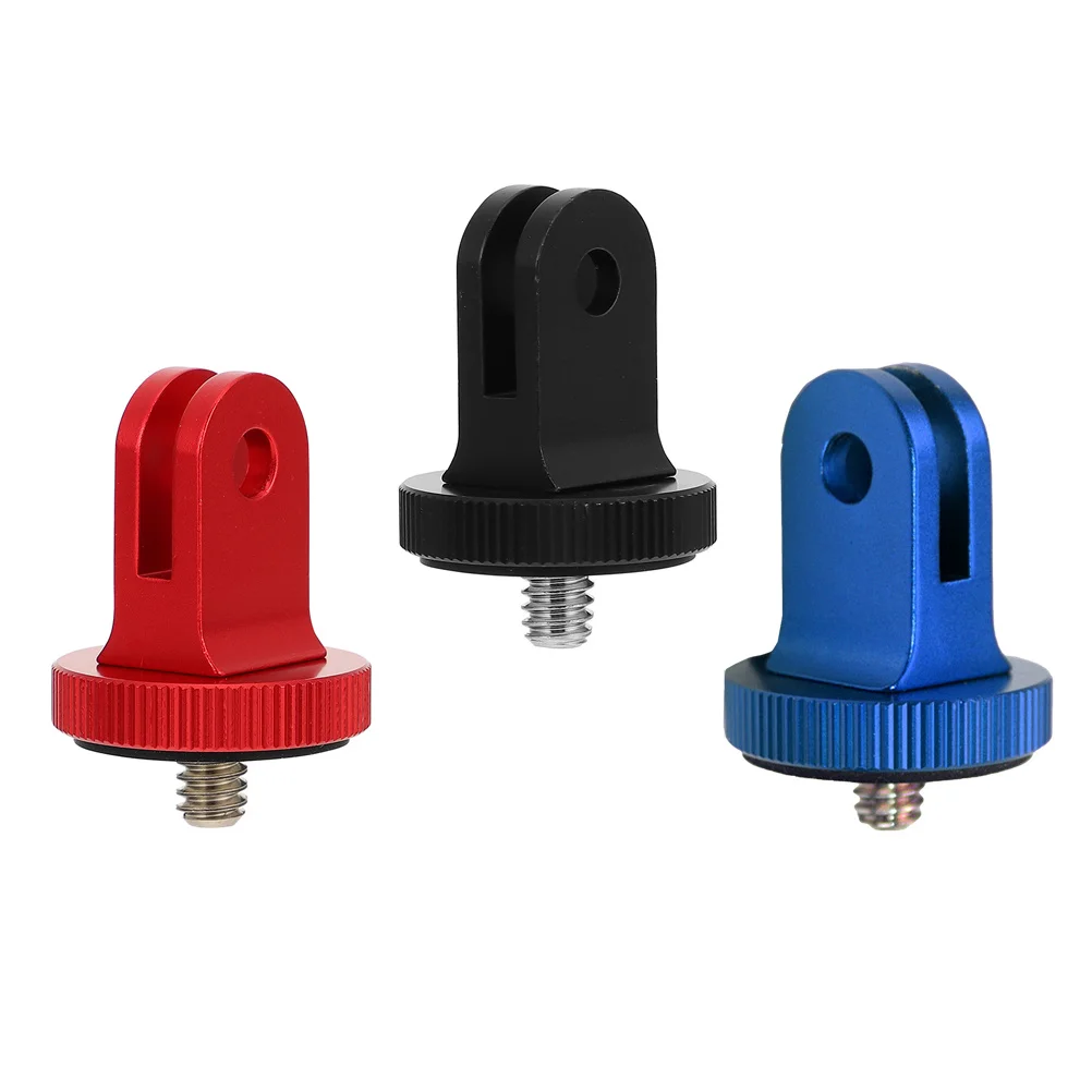 

3pcs 1/4 Inch Universal Screw Mount Adapter For Phone Holder Camera Cnc Aluminum Serrated Non-Slip Tripod Mount Adapter