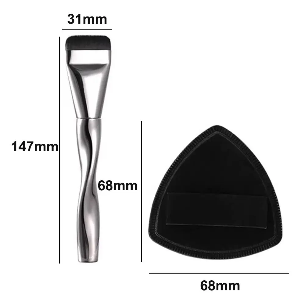 Pinceau de maquillage bouffant d'ananas noir, s'applique le maquillage uniformément, Base sans couture, éponges bouffantes, brosse multifonctionnelle pour Blush moelleux