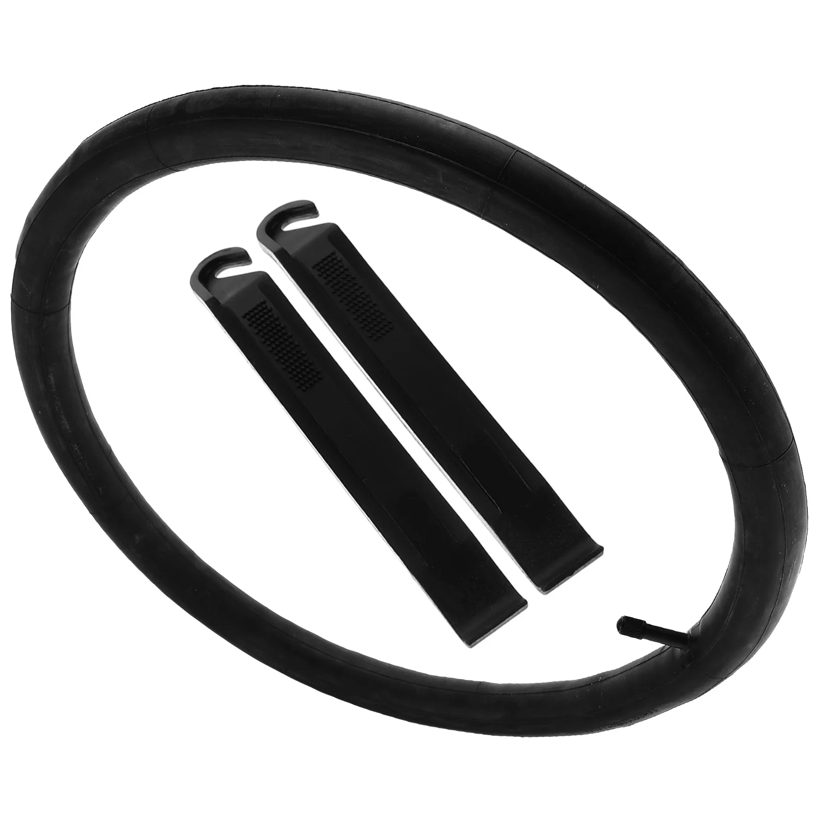 2Pcs Bike Inner Tube Butyl Rubber Tubes Easy Install High Airtight Tire Levers Mountain Bike Repair Kit Black