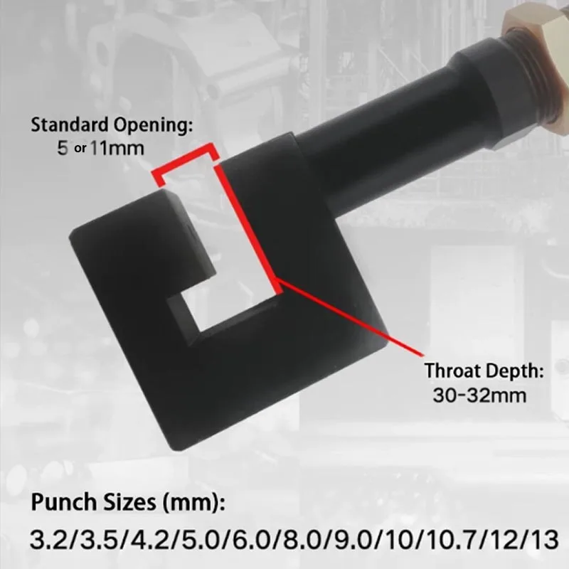 

Air Pneumatic Hydraulic Punching Gun Air Puncher Tool 3.2mm-8mm Round Holes for Metal Sheet Aluminum Profile
