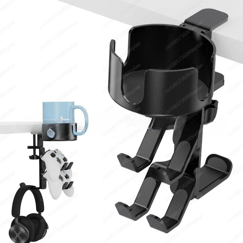 Desktop Water Cup Holder Multi-Functional Headset Gamepad Stand Desk Storage for Pc Gamer Headphones Handle Bracket