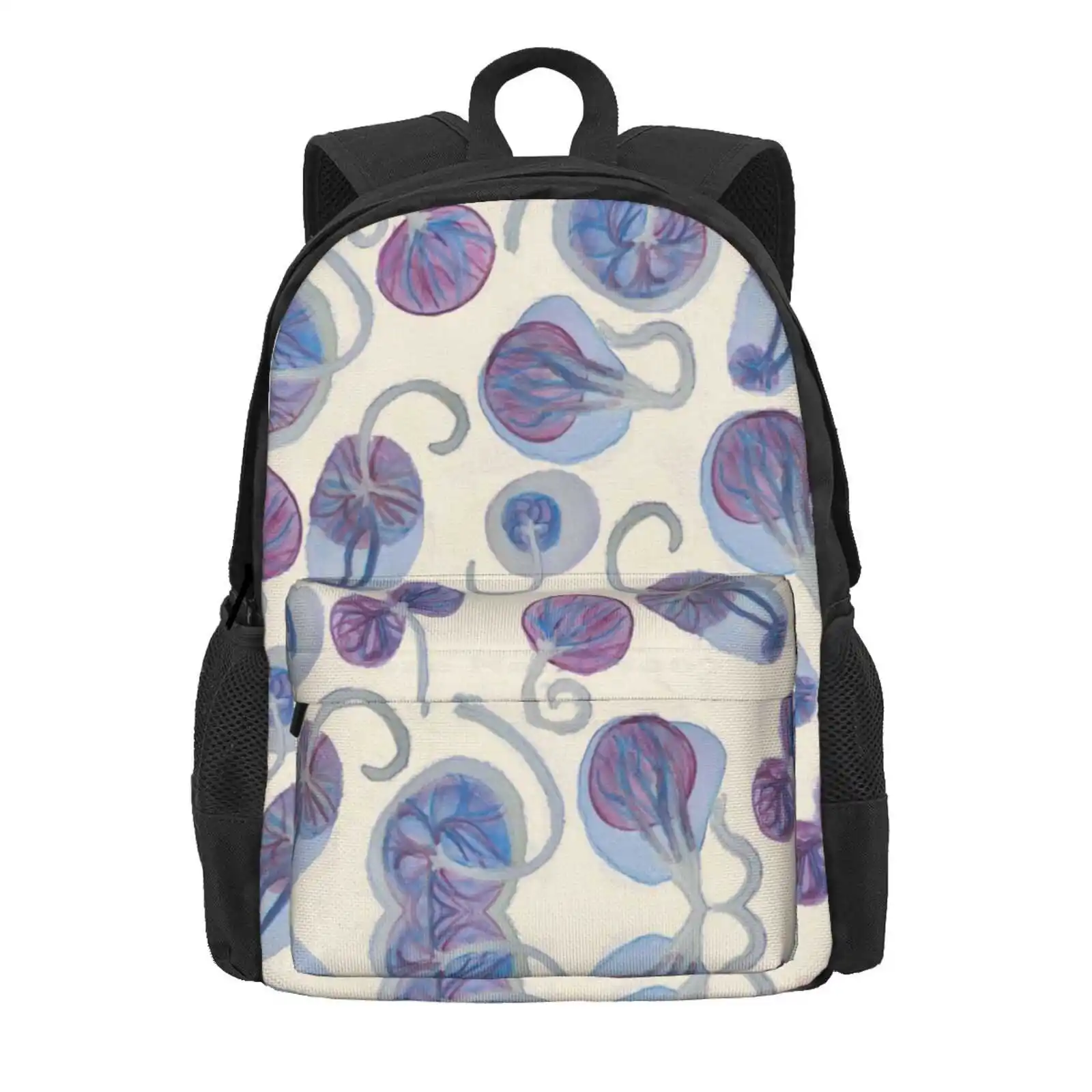 Funky Placenta Print Hot Sale Schoolbag Backpack Fashion Bags Midwife Doula Funky Placenta Placenta Love Watercolour Placenta