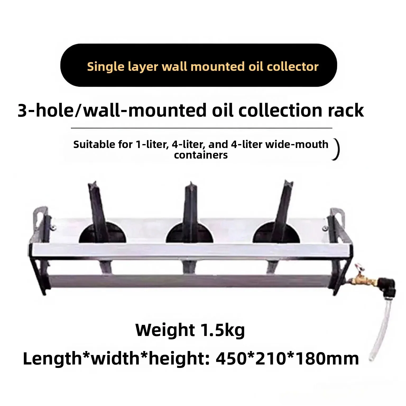 For Stainless Steel Residual Oil Collector for Kitchen Use Efficient Grease Trap and Waste Oil Storage Container Durable