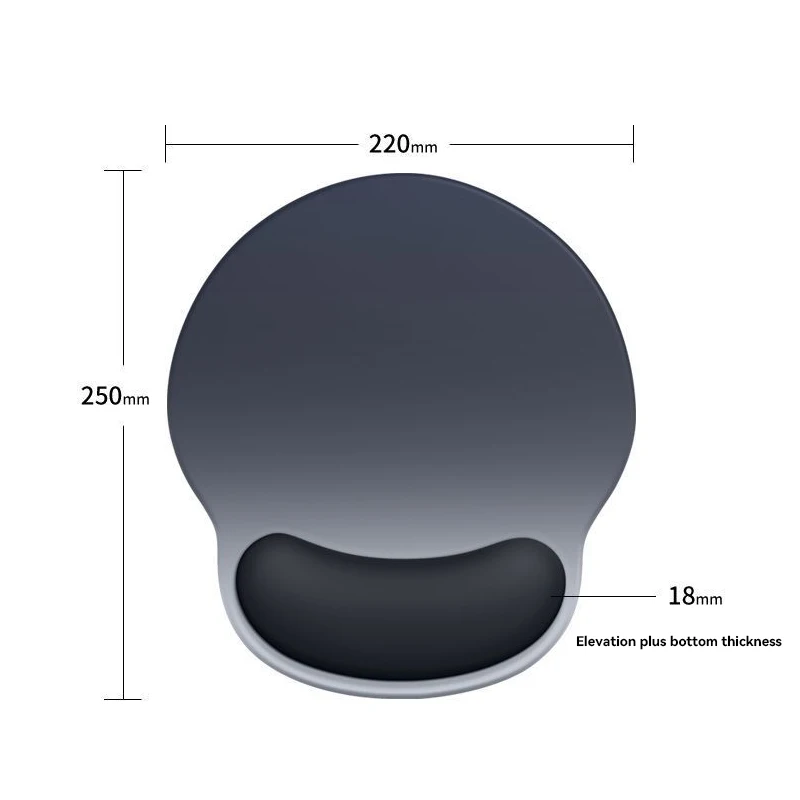 Gradient Mouse Pad Wrist Guard with Logo Female Wrist Guard Mouse Pad Wrist Support Computer Silicone Mouse Pad Wholesale