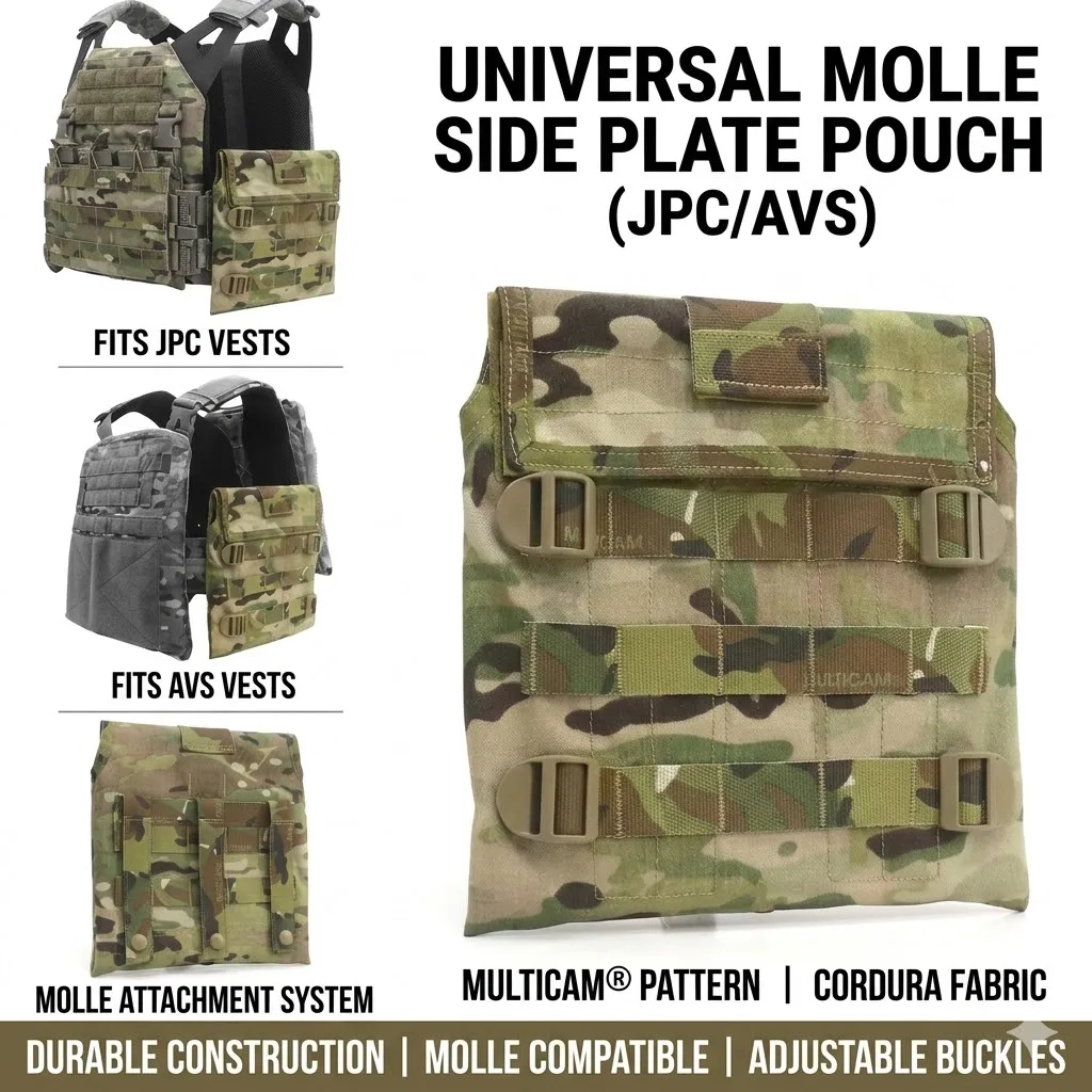 

Тактический жилет MOLLE, боковой подсумок для пластин, универсальный подсумок для бронепластин JPC AVS, сумка для бронепластин, снаряжение для страйкбола и военных операций