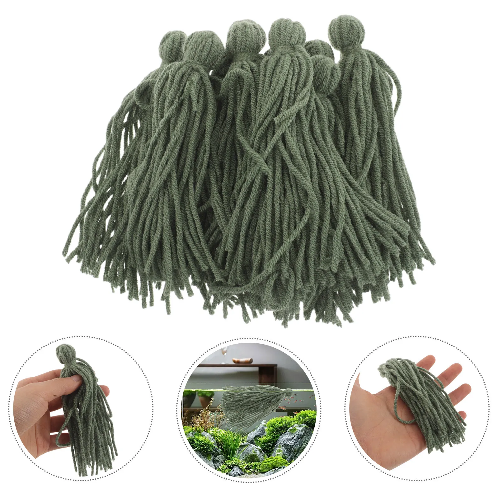 

10Pcs Fish Breed Spawning Mops Angelfish Shrimp Breeding Supplies Aquarium Plant Filter Tools Fish Tank Accessories