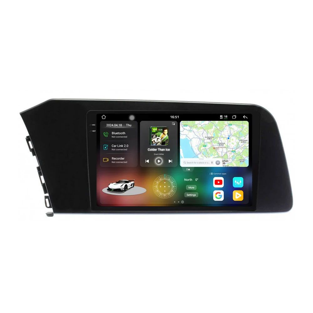 

9.5 " Car Android Stereo Dvd Player Elantra Alantra 2021-2024 Car Video Gps Navigation Carplay Auto DSP 2K Screen