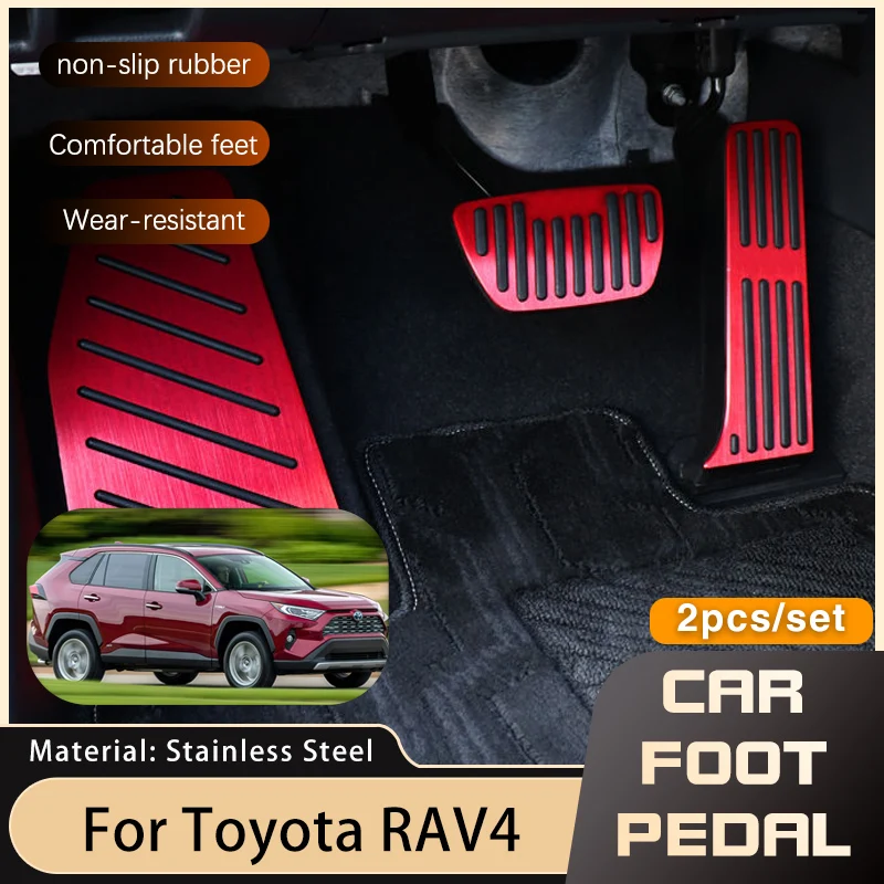 

For Toyota RAV4 RAV 4 XA50 2019 2020 2021 2022 2023 2024 Accessorie Car Pedals Accelerator Brake Non-slip Pedal Automotive Parts