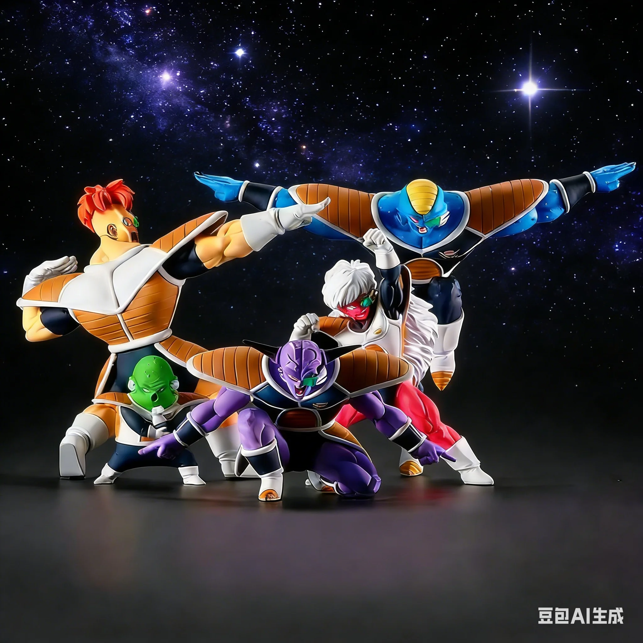 

Hot Dragon Ball Super Saiyan 5pcs Ginyu Force Burter Jeice Recoom Guldo Action Figures Model Ornament Surprise Christmas Gift