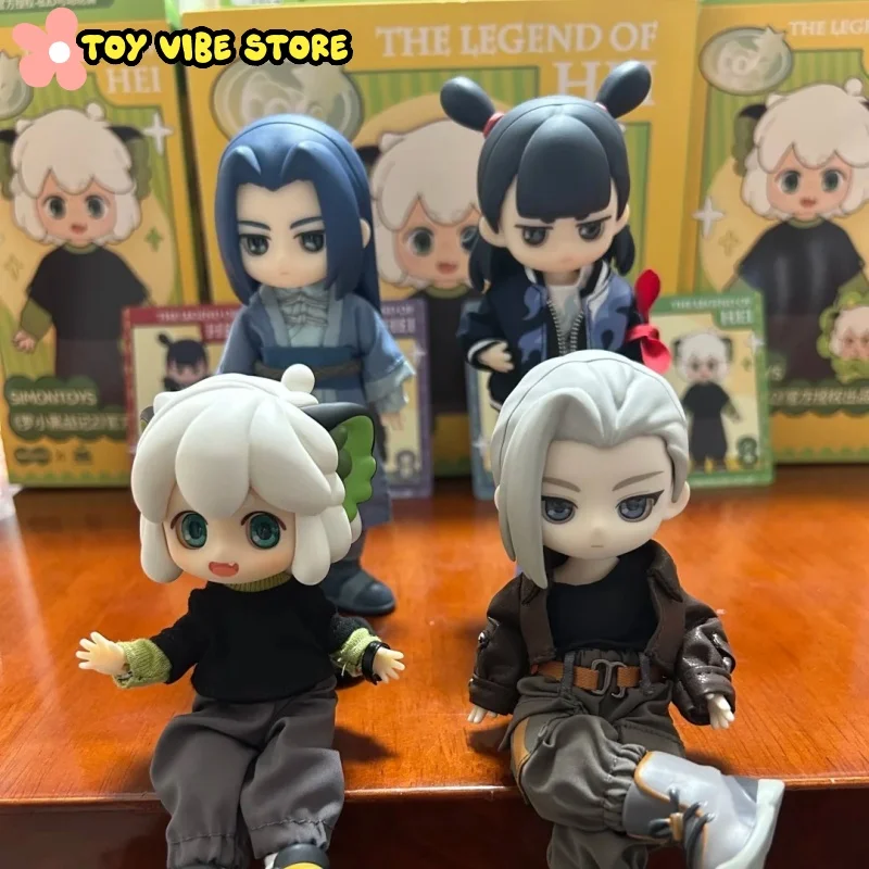 ﻿ Original The Legend Of Hei Series Trendy Blind Box 12 Point Bjd Surprise Box Anime Figure Movable Surprise Box Toys Gift