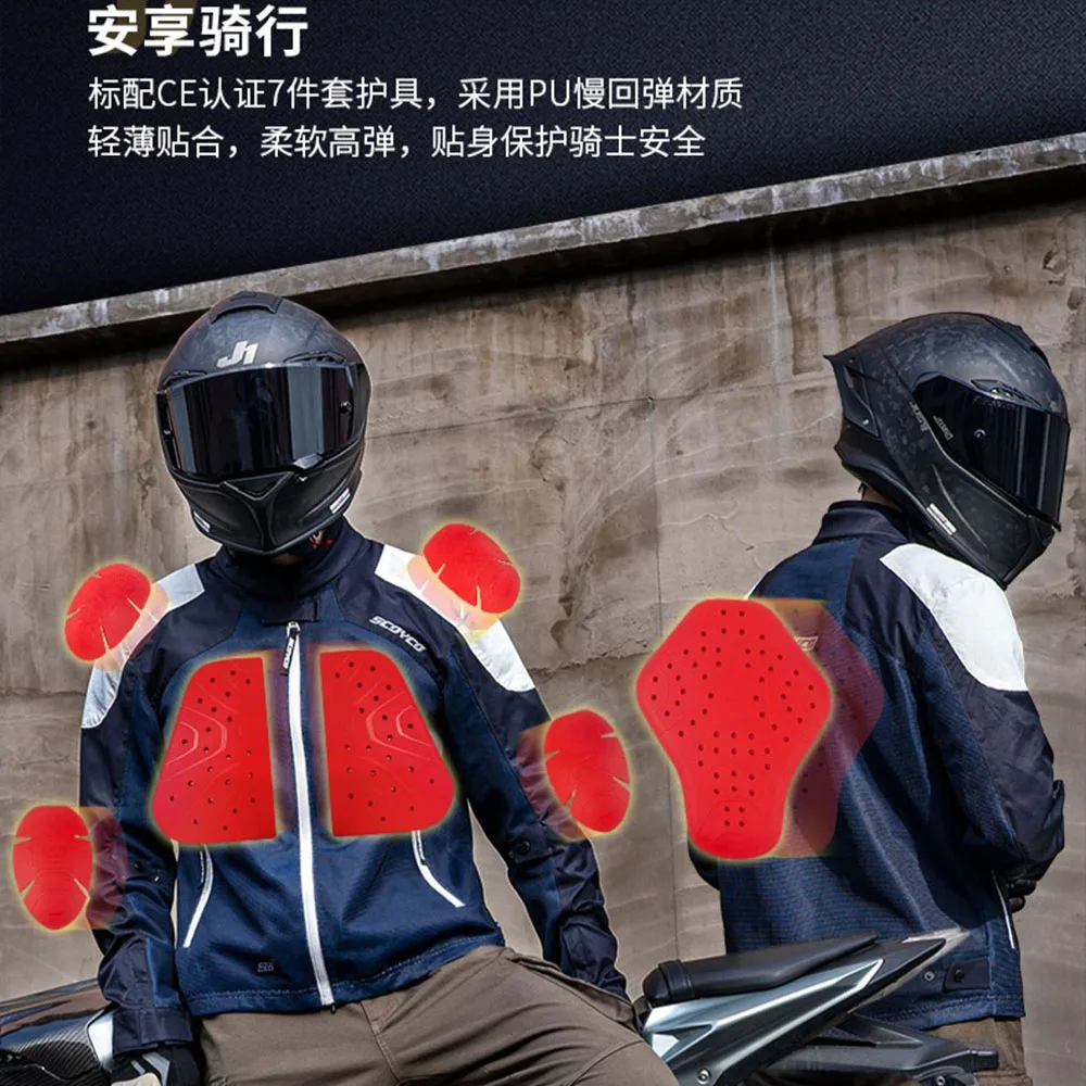 New Motorcycle Jacket Breathable Motorcycle Gear Abrasion Resistant Motorcycle Motocross Clothing Drop-proof High Quality