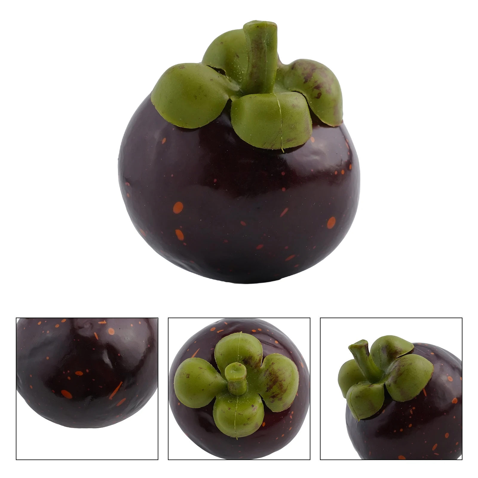 1PCS 7.5cm Artificial Mangosteen Christmas Halloween New Year Festival Party Home Decor Fake Vegetables Foods Photography Props