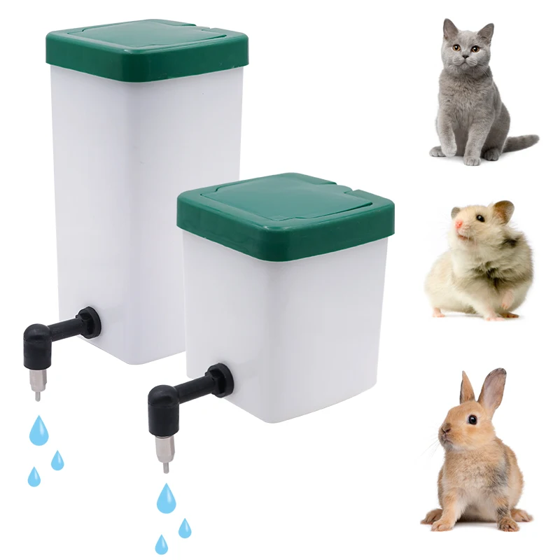 1 set 500ML/1000ML Rabbit Water Dispenser Drinker Hanging Feeder Automatic Drinking Equipment Pet Drinker Dog Cat  Animal Access