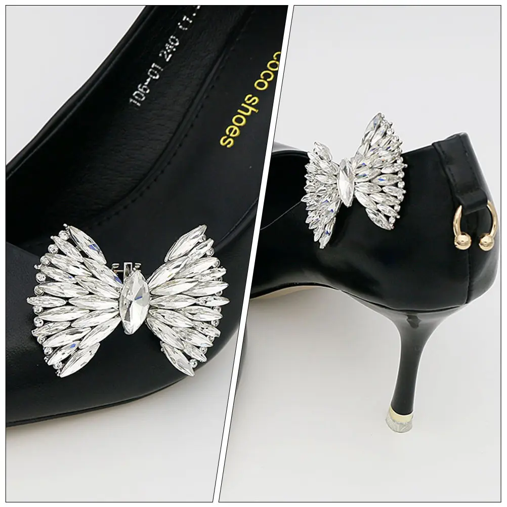 

1 пара высококачественных декоративных пряжек для обуви из сплава в форме банта, креативные украшения для ботинок, сандалий, туфель, для банкетов