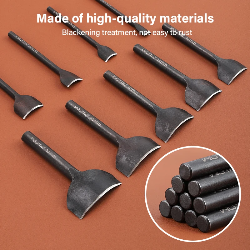WUTA Basic Series 5-9 Pcs Leather Corner Cutter Set 1/4 Round Punches Leather Edge Cutting Die Strap Belt Wallet DIY Craft Tools