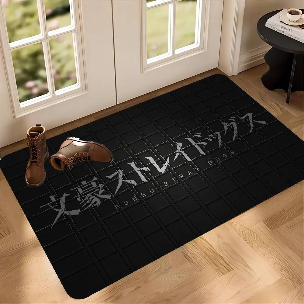 Anime B-Bungo S-Stray D-Dogs Kitchen Mat Kids Room Bedroom Decoration Balcony Anti-Slip Doormat Living Room Alfombra