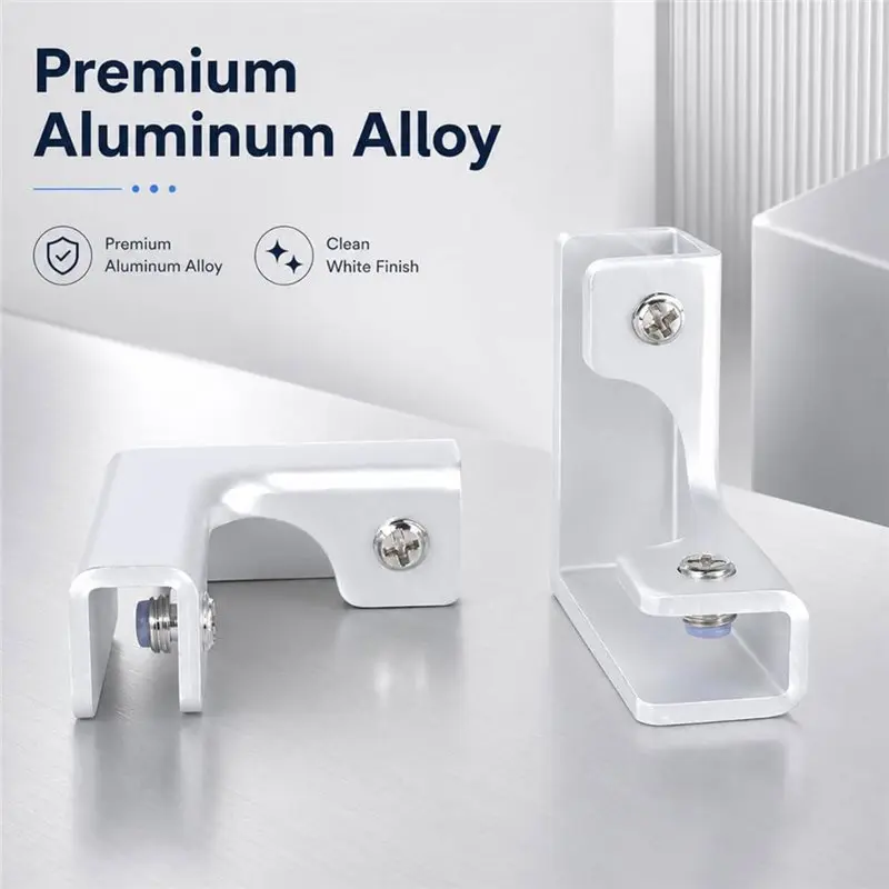 SOFT-Aluminum Alloy Tile Clamp- 8-10Mm, L/T/Cross/90° For Glass& For Showcases, Aquariums Bracket