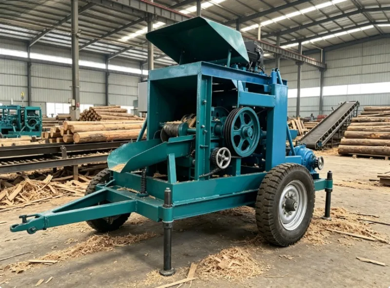 Machine forestière mobile multi-usage, écorceuse de billes de bois simple et légère pour le traitement du bois