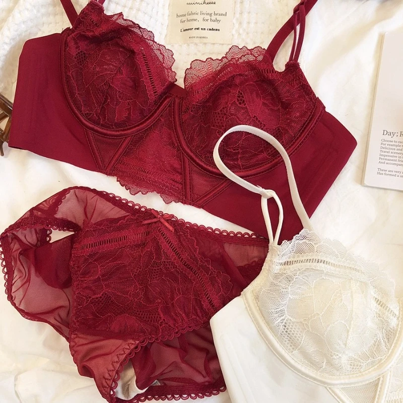 

Lace Women's Underwear Thin Fitting Comfortable Ladies Suits Elegant Exquisite Sexy No Trace Fashion Charming Women's Top