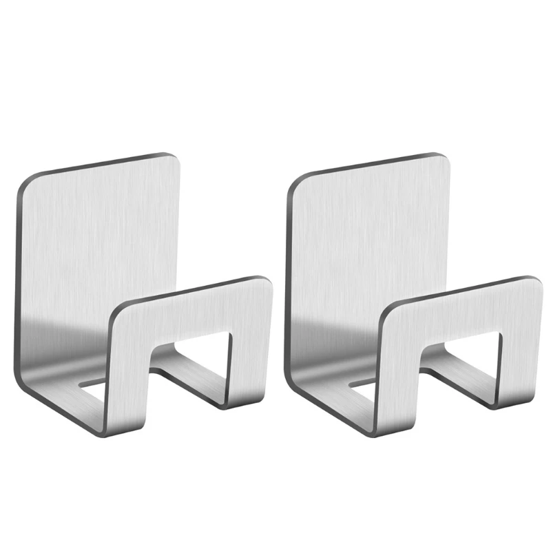 Soporte esponja para fregadero, soporte para tabla cortar montado en pared, ahorro espacio, sin perforaciones, 2