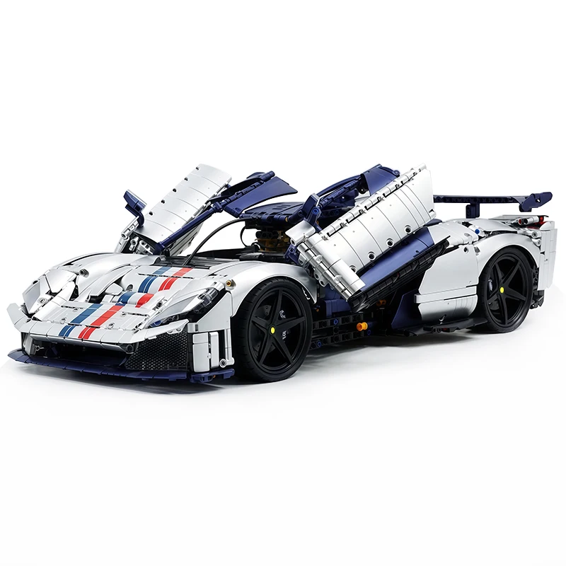 스트라이킹 MOC Y18004 테크니컬 F80 스포츠 슈퍼 차량 1:8 블록 실버 쿨 레이싱 모델 퍼즐 DIY 장난감 크리스마스 선물
