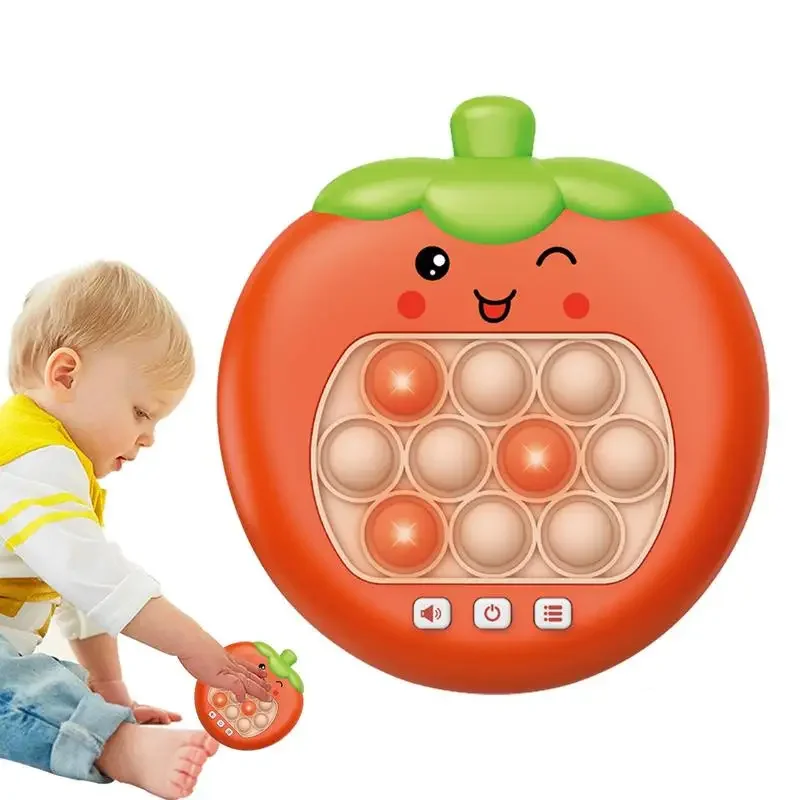 Children's educational game Pop Light Fidget, quick push bubble game with controller, LED game console, stress relief toy