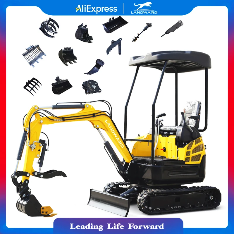 

EPA Mini Hydraulic Excavator 1.3 Ton For Sale Crawler Small Digger 1000KG China Factory Prices Euro 5 Orchard Bagger Customized