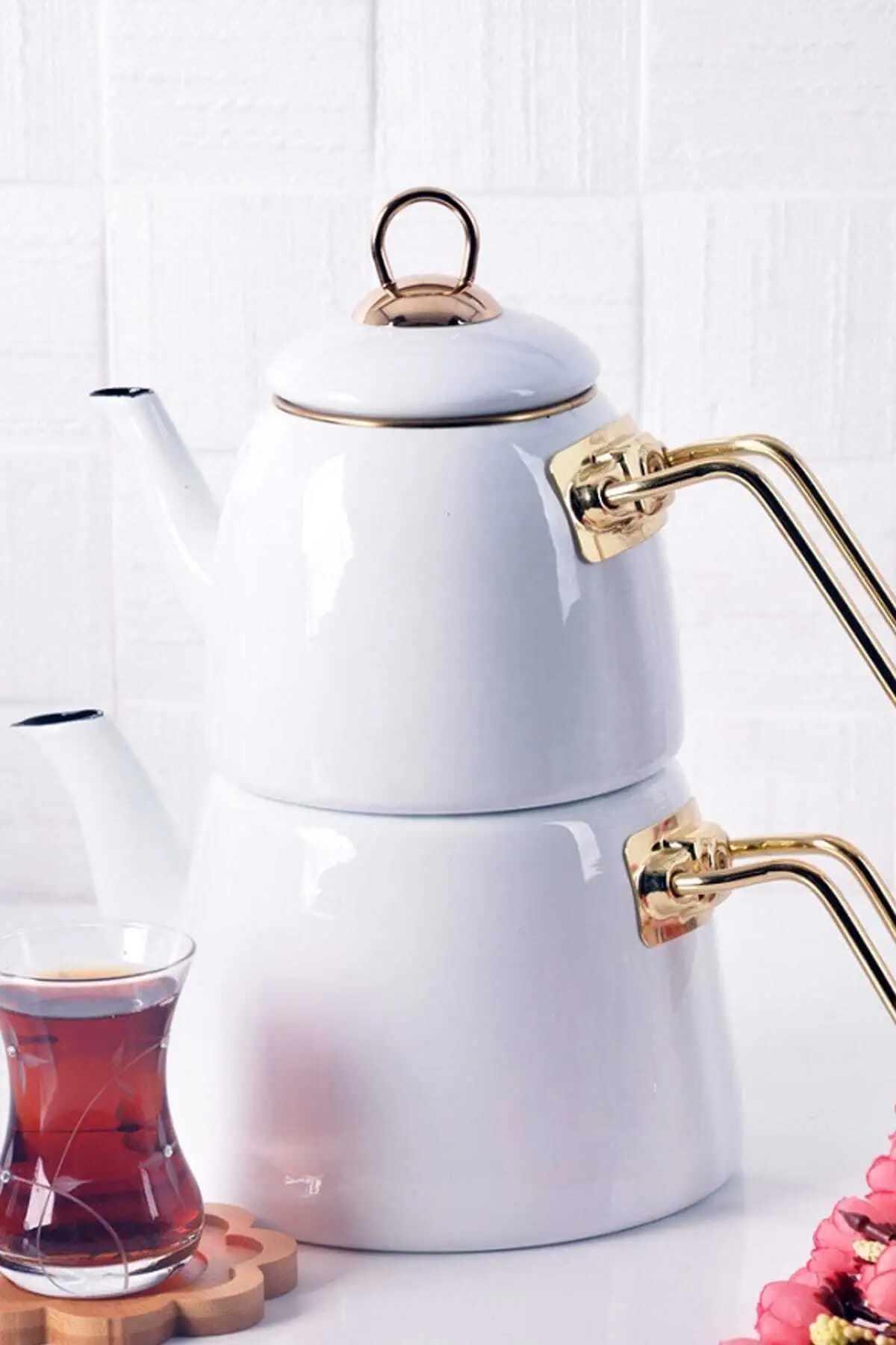 Teapot Elite Class Enamel White