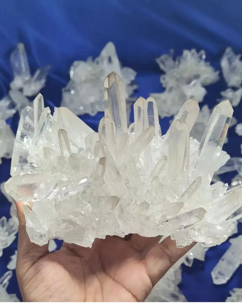 

High Quality Natural Clear Quartz Cluster Raw Crystals Healing Stone Home Decoration Ornament Feng Shui Ore Mineral