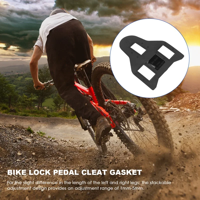 الطريق قفل الدراجة دواسة الحشوات الدراجات حذاء الذاتي قفل قابل للتعديل دراجة قفل دواسة المربط طوقا دواسات الدراجة أجزاء #3