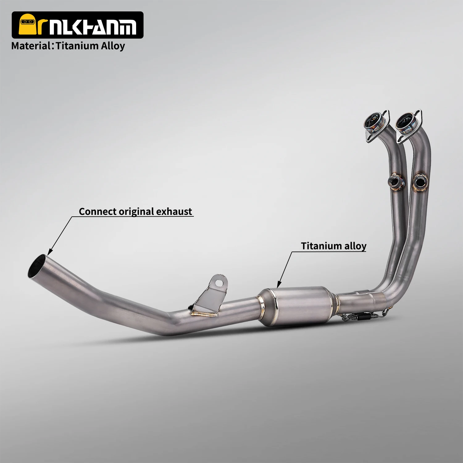 For CFMT 450MT Motorcycle exhaust system modification Ti. alloy front-end link original/51MM caliber muffler for CFMT 450MT