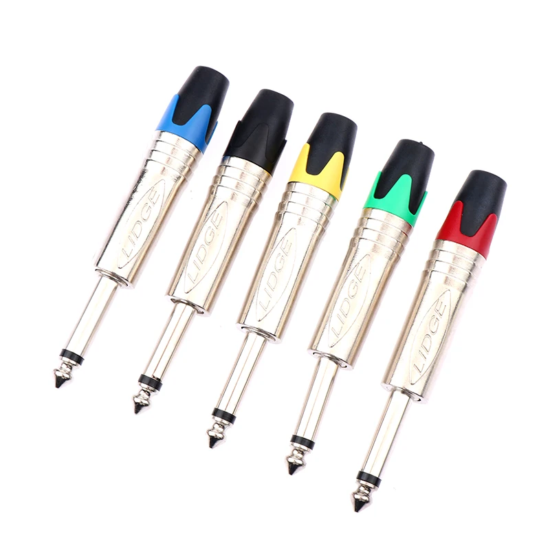 6.35 Mm Audio Plug Mute Plug Connector Jack Mono Assemblage Microfoon Conector Met Mute Functie