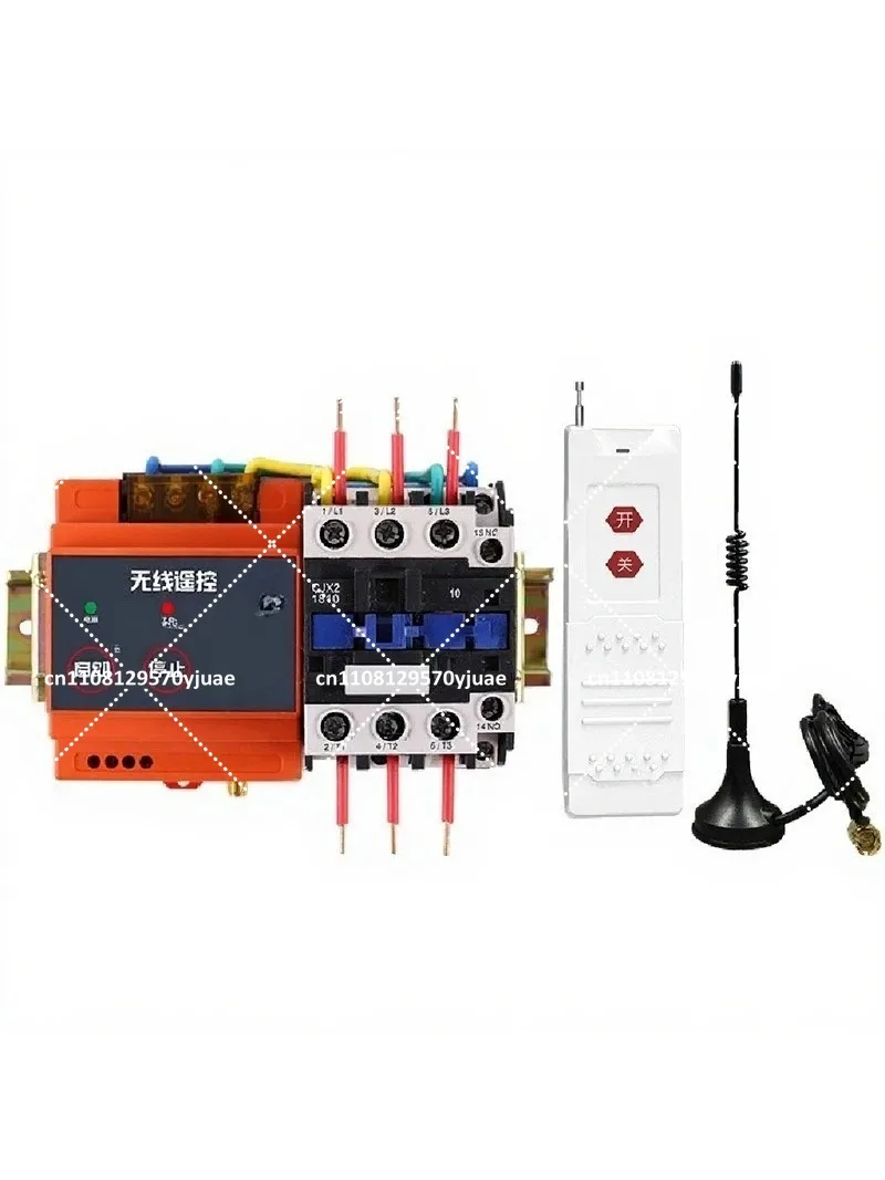 380V Water Pump Wireless Remote Control Switch for Three-Phase Motor High Power Irrigation