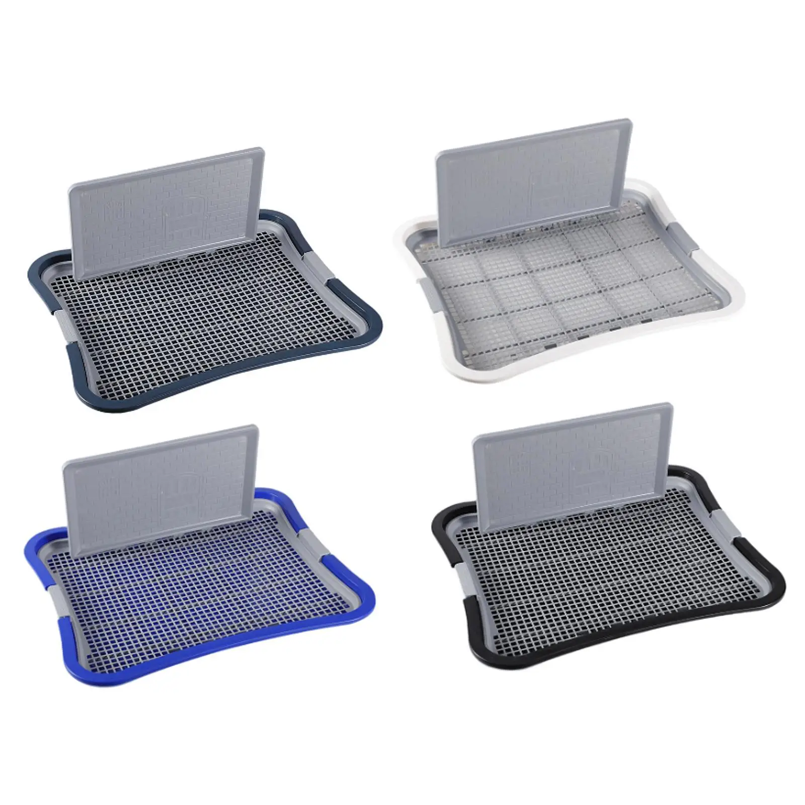 Dog Toilet Washable Puppy Pee Tray Anti Splashing Detachable Puppy Potty Tray Mesh Grids Puppy Toilet for Dogs Cats Puppy Kitten