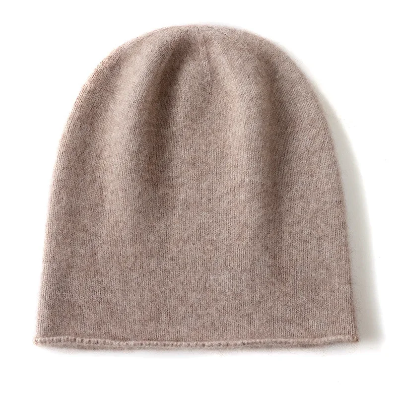 Winter Unisex 30% Cashmere Hats Outdoor Casual Keep Warm Solid Color Cashmere Knitted Beanie Hat Women Men Hedging Caps