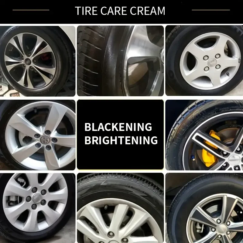 Tire Shine & Plastic Repair Paste - Removes Scratches/Oxid, Restores Shine for Tires/Trim with UV Protect, 5-Min Fix