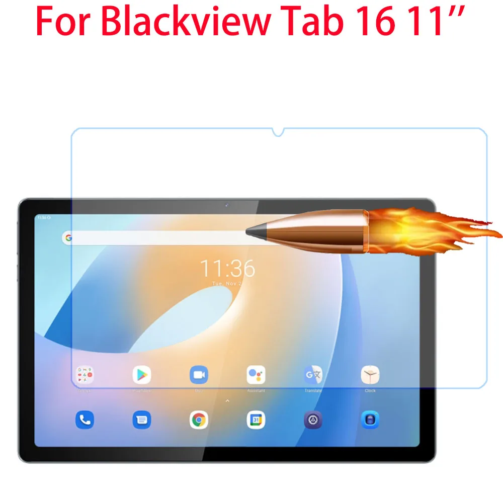 For Blackview Tab 16 11.0 Inch Tempered Glass Screen Protector 2023 Clear HD Tablet Protective Film