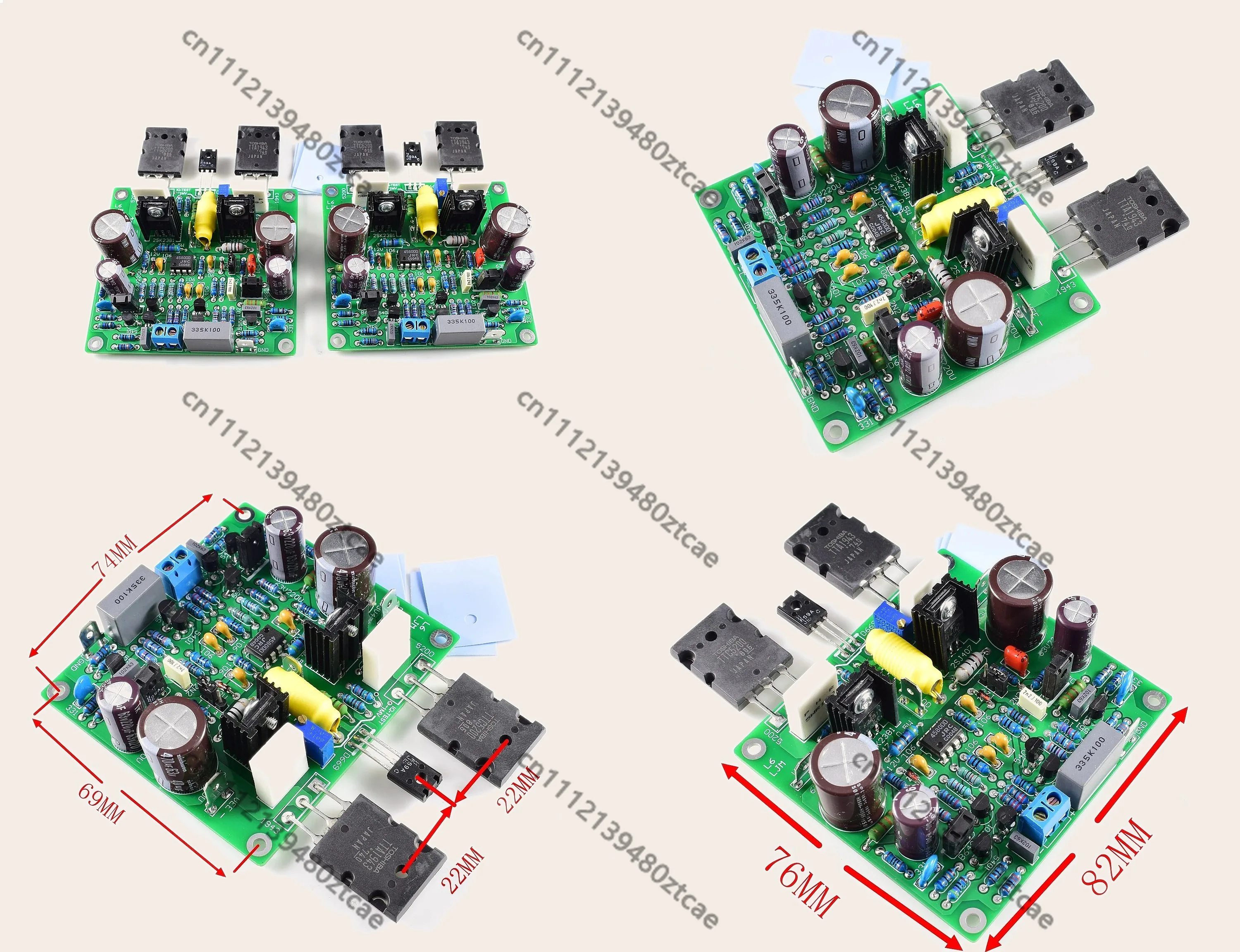 2 шт. MOSFET Accuphase E210, модифицированная версия, 150 Вт, 8 Ом, Hi-Fi аудиоусилитель, готовая плата, DC 40В