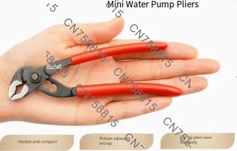 Multifunctional Crescent Wrench Buttonless 4 Gears, Mini 5/6/8-inch Caliper Water Pump Jaw Ultra-thin Variable Speed Wrench