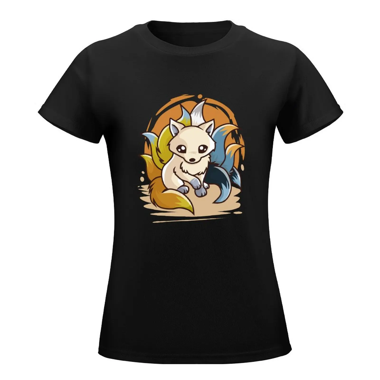 Aroace Cute Kitsune T-Shirt plus sizes sports fans woman t shirt