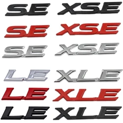 Auto le xle se xse Kofferraum Kotflügel Logo Emblem Abzeichen Aufkleber Aufkleber für Toyota Corolla Camry Rav4 Siena Highlander Zubehör